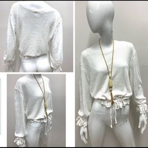 Free People Thermal Drawstring Top